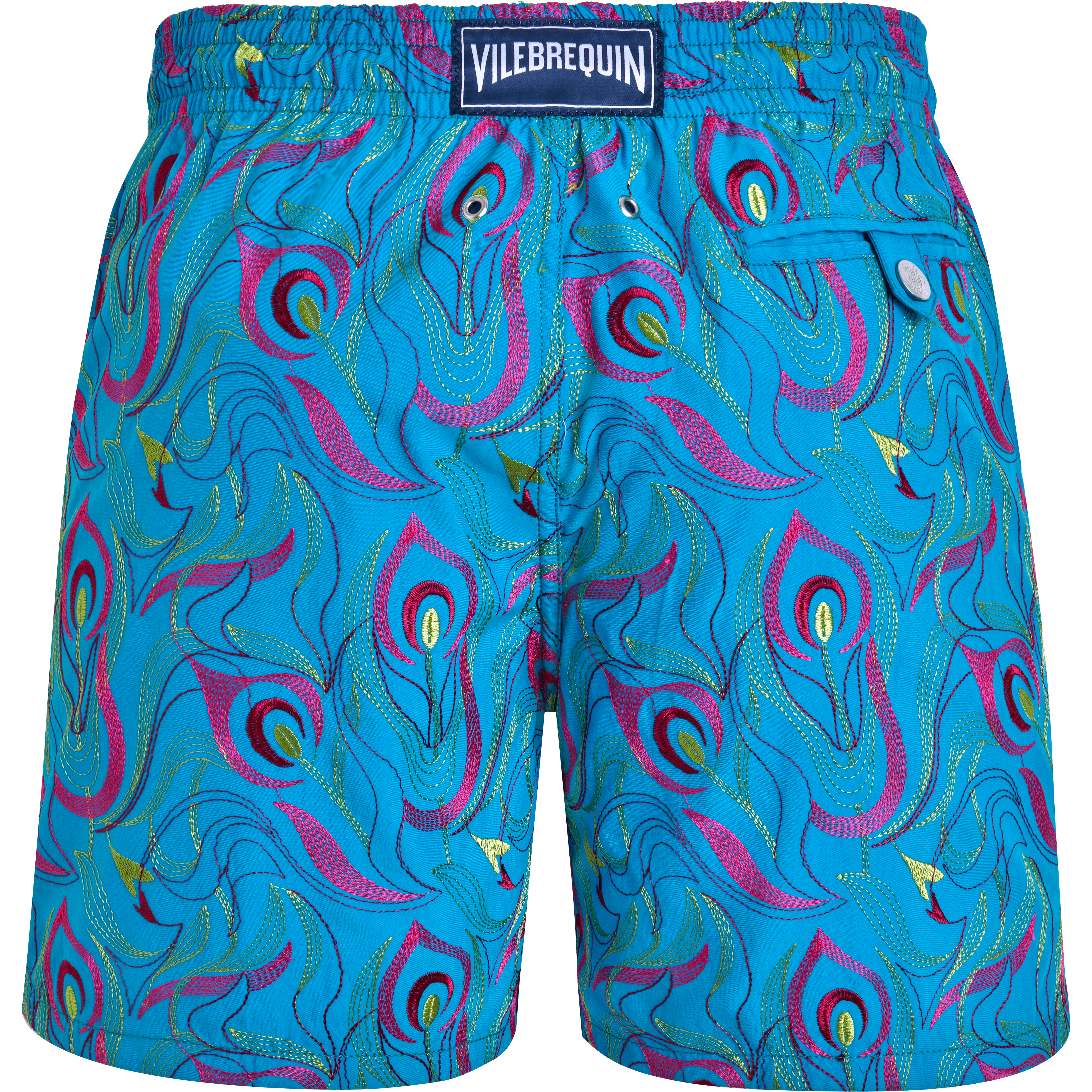 Maillot de bain homme Brodé Paon Paon - Edition Limitée | Site Vilebrequin | MISAC633