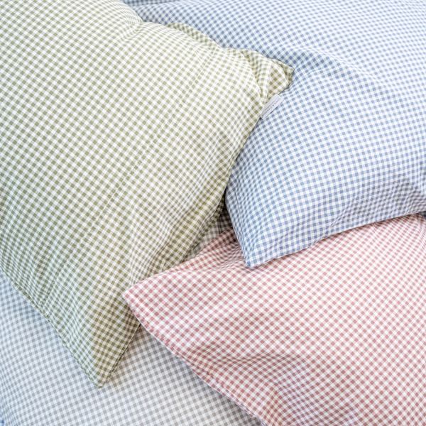 Town & Country Gingham Dekbedovertrek - 140 x 220 cm - Olive