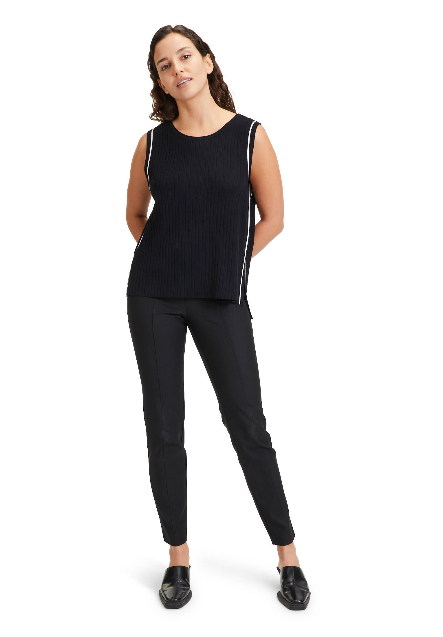 Betty Barclay| Damen Strickpullunder mit Seitenschlitzen