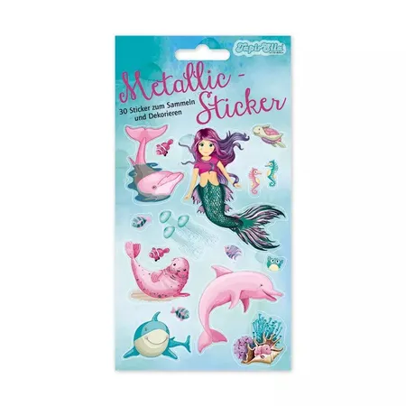 Lutz Mauder TapirElla Metallic-Sticker, Meerjungfrau Coralie