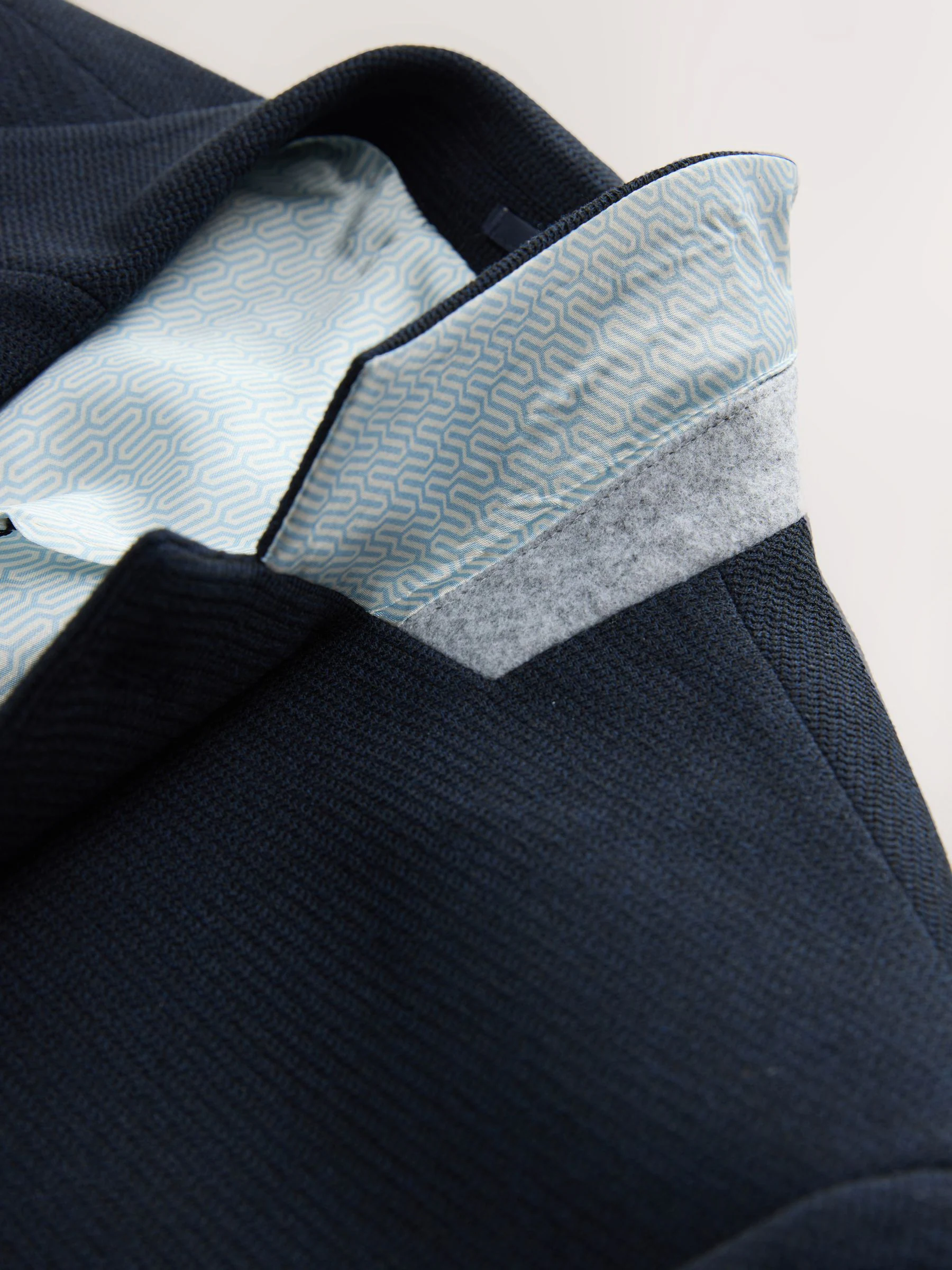 Donkerblauw - Motionflex Stretch Textured Jersey Blazer