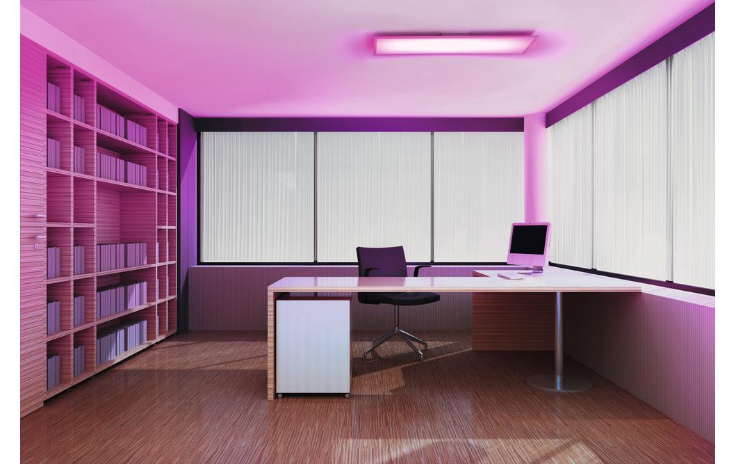 LED-Panel SMART+ Planon Plus Backlight 100x25cm, RGBTW, ws<br>Smart Panel mit Haupt- und Hintergrundbeleuchtung mit WIFI-Technologie