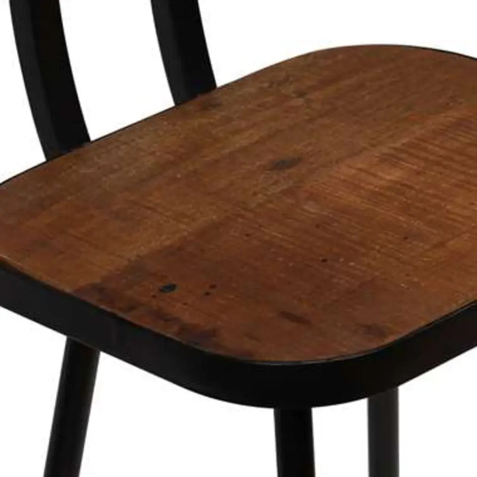vidaXL - Barkruk - Bruin - Hout - 2 stuks