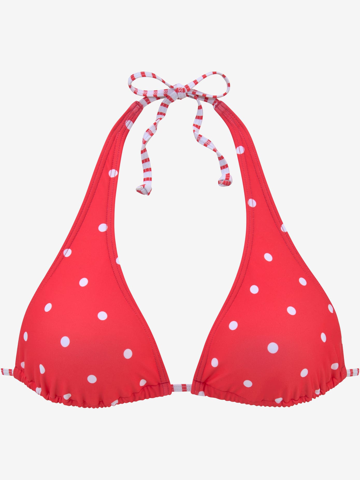 Haut de bikini triangle motif à pois tendance