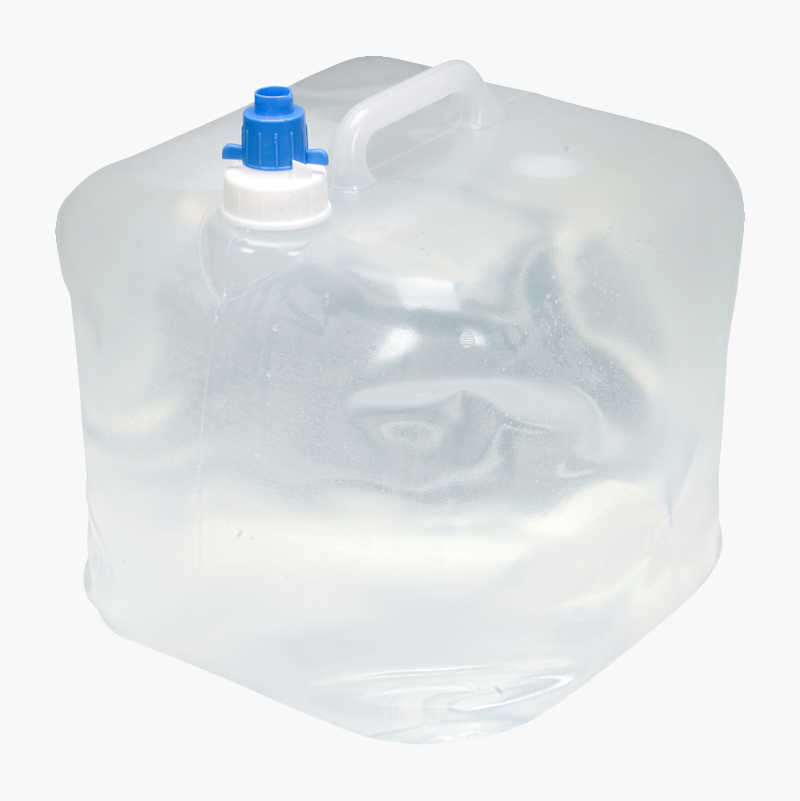 Sammenleggbar vannkanne med kran, 15 liter