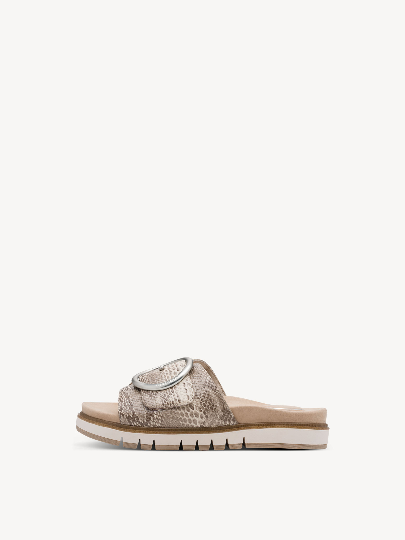 Leren Slipper - beige