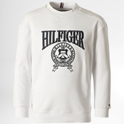 Sweat Crewneck Enfant Hilfiger Varsity 0382 Blanc