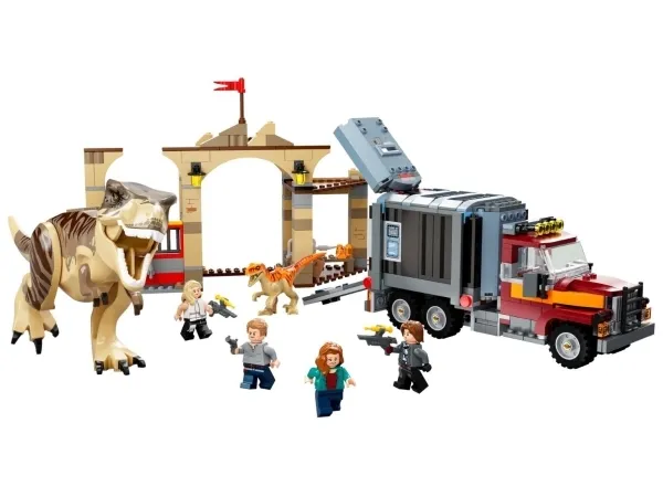 LEGO Jurassic World 76948 T. rex og atrociraptor på dinosaurflugt