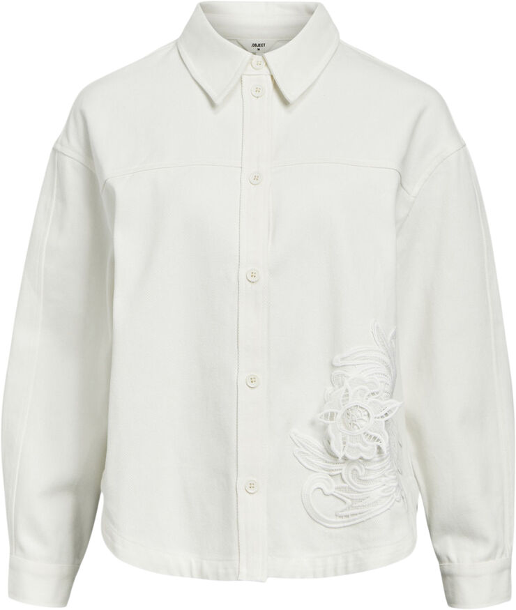 Object OBJNATE LO L/S SHIRT CC1 AW White sand