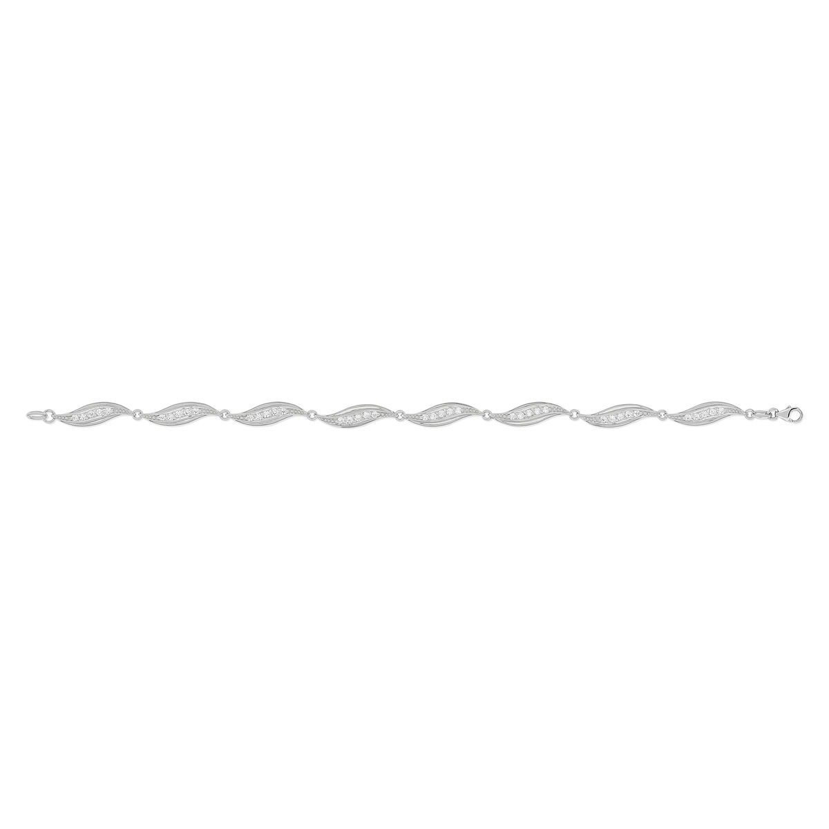 Parure argent zirconias