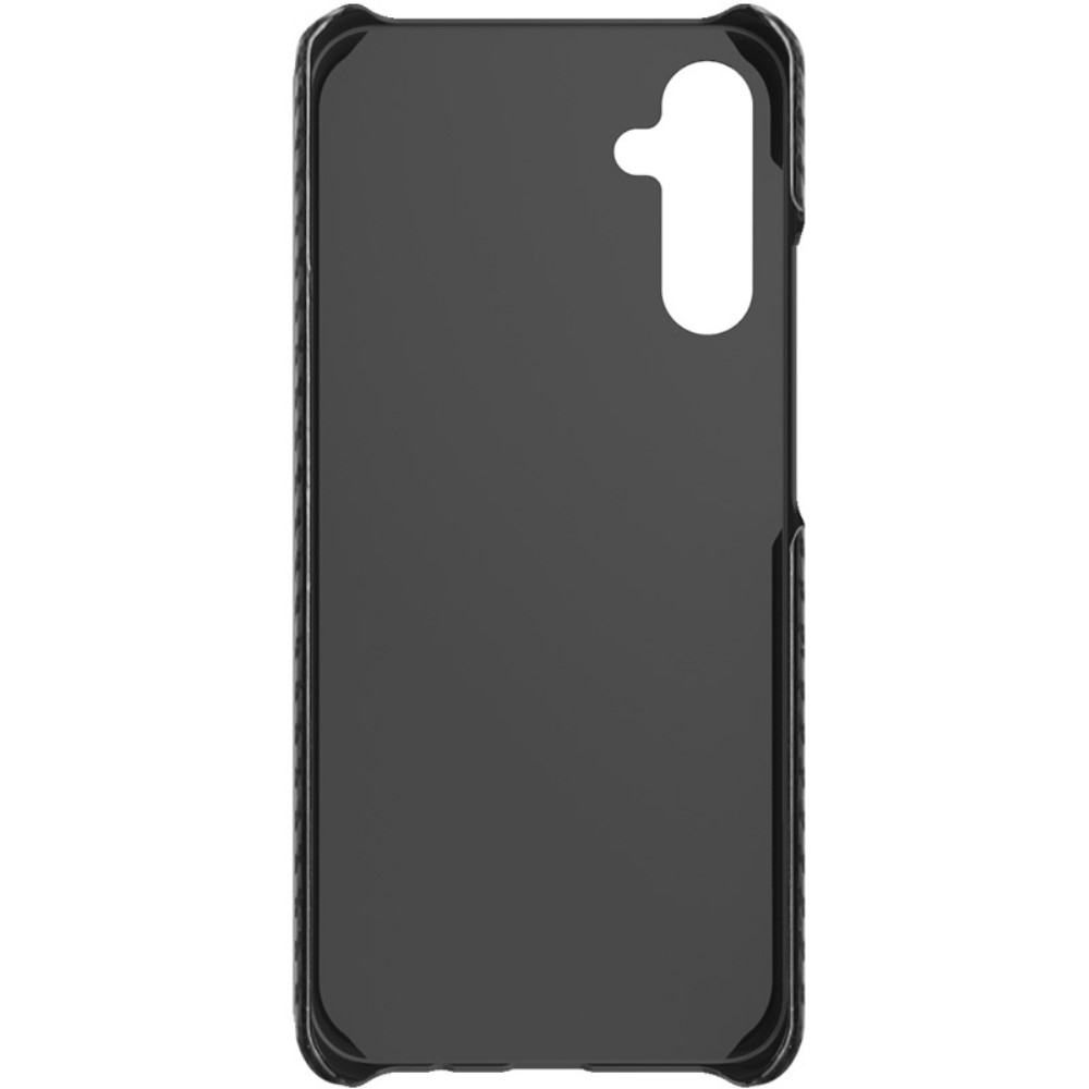 Samsung Galaxy A54 5G Hardcase Leder Hülle im Carbon Look - Schwarz