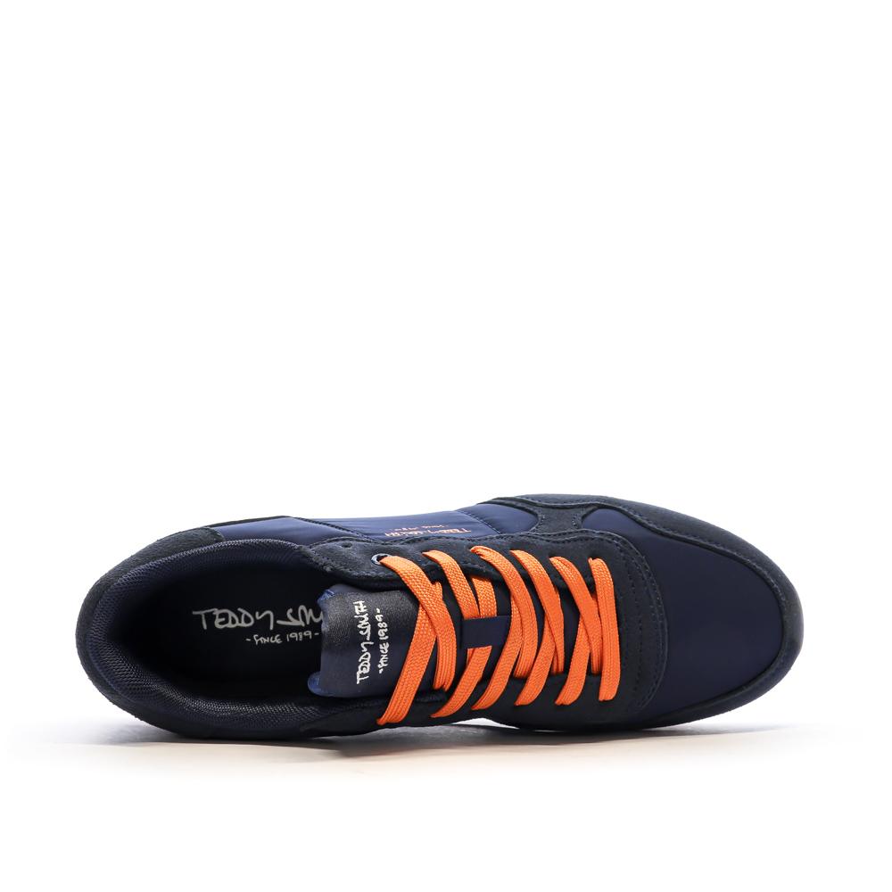 Teddy Smith Baskets Marine/Orange Homme Teddy Smith Yellow