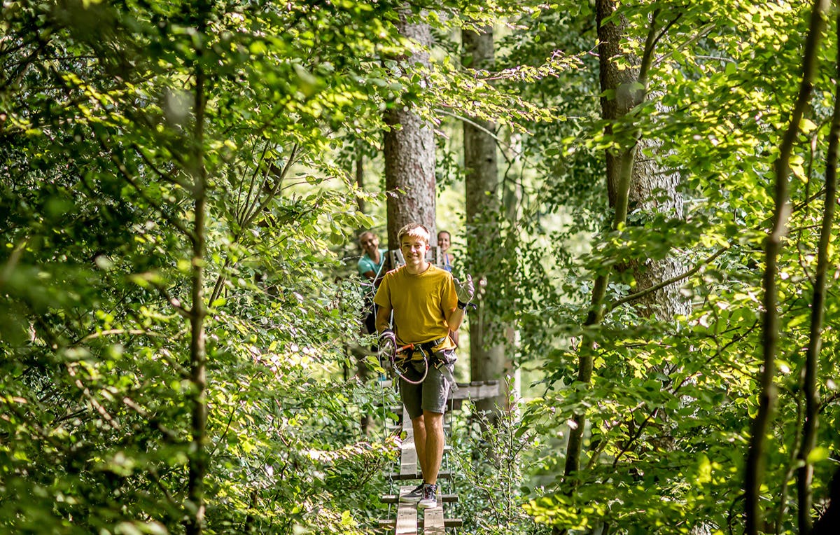 Hochseilgarten in Interlaken als Geschenkidee