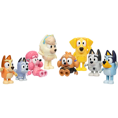 Bluey naboven figurer 8-pak