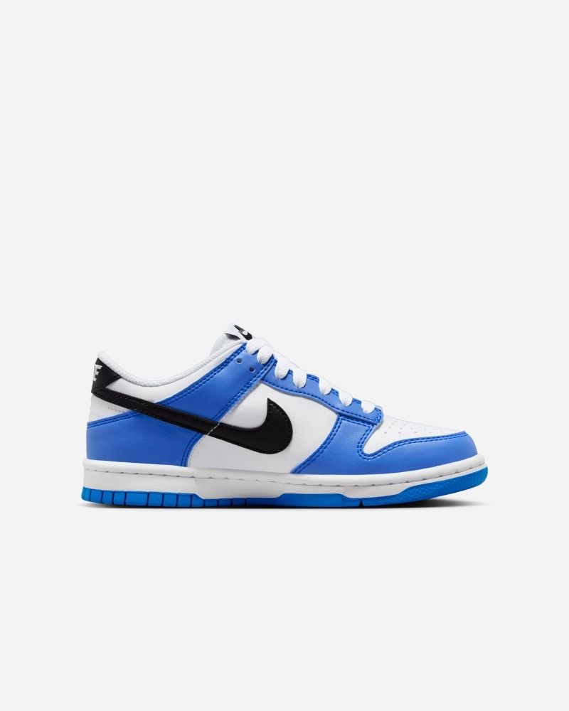 Chaussures Nike Dunk Low GS Blanc & Bleu pour enfant