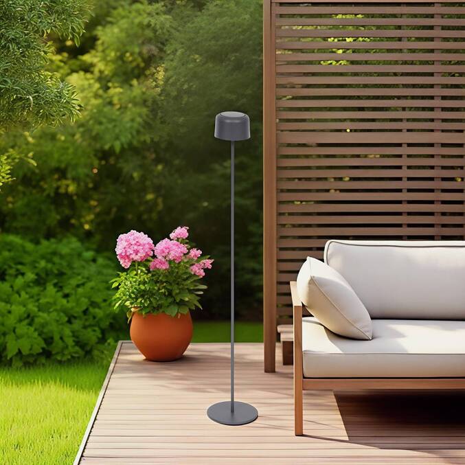 Lampadaire solaire BOLTY Graphite