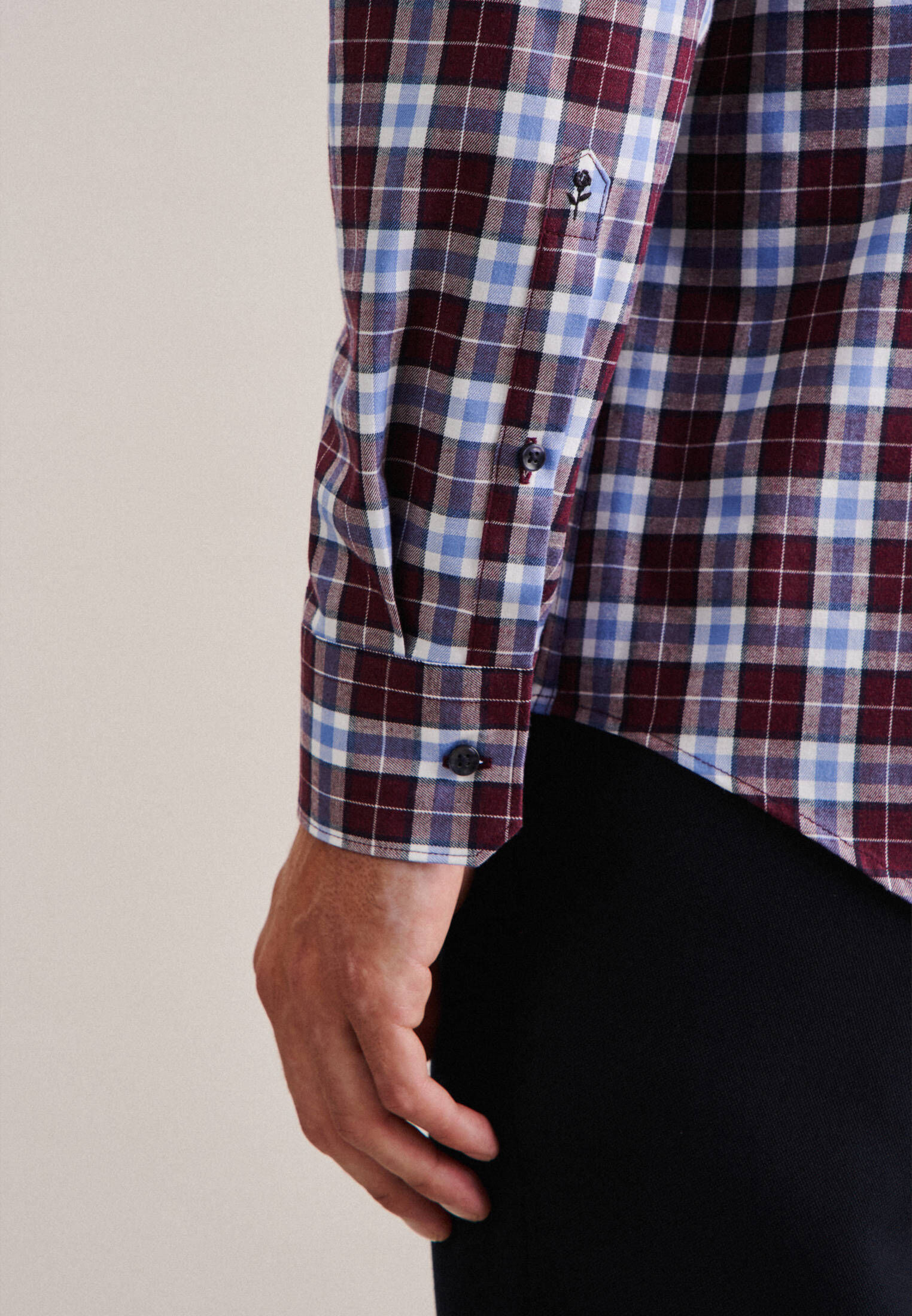 Seidensticker| Herren Flanellhemd X-Slim