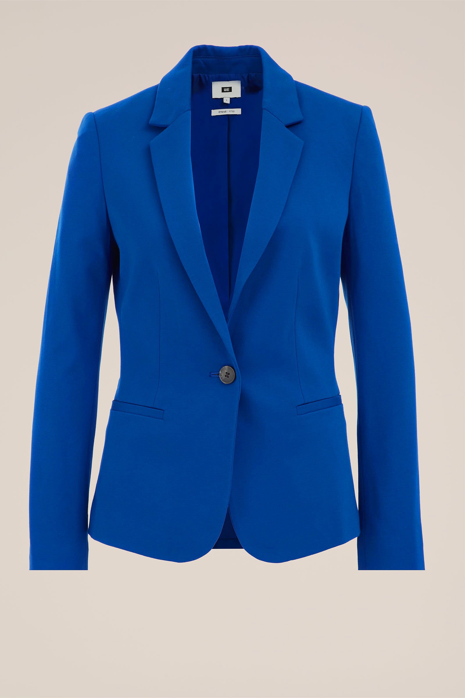 getailleerde jersey-stretch blazer WE Fashion Felblauw