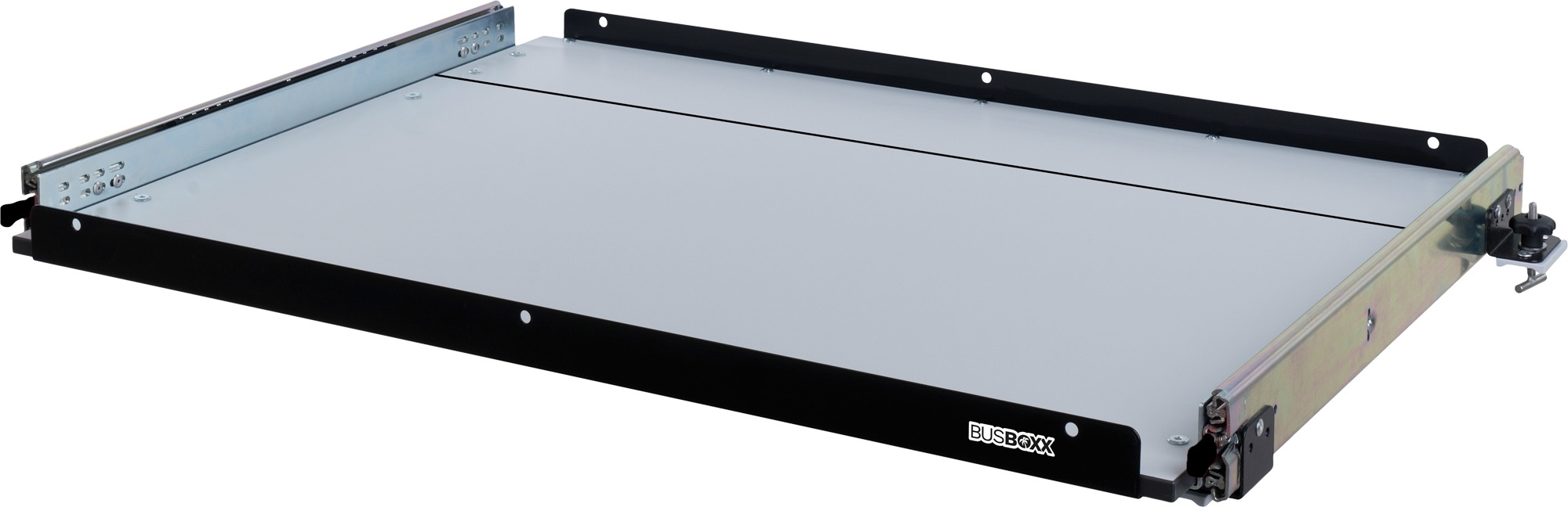 BusBoxx heckBOXX flex VW T5 / T6 / T6.1 Heckauszugs-Modul geteilt Tiefe 800 mm