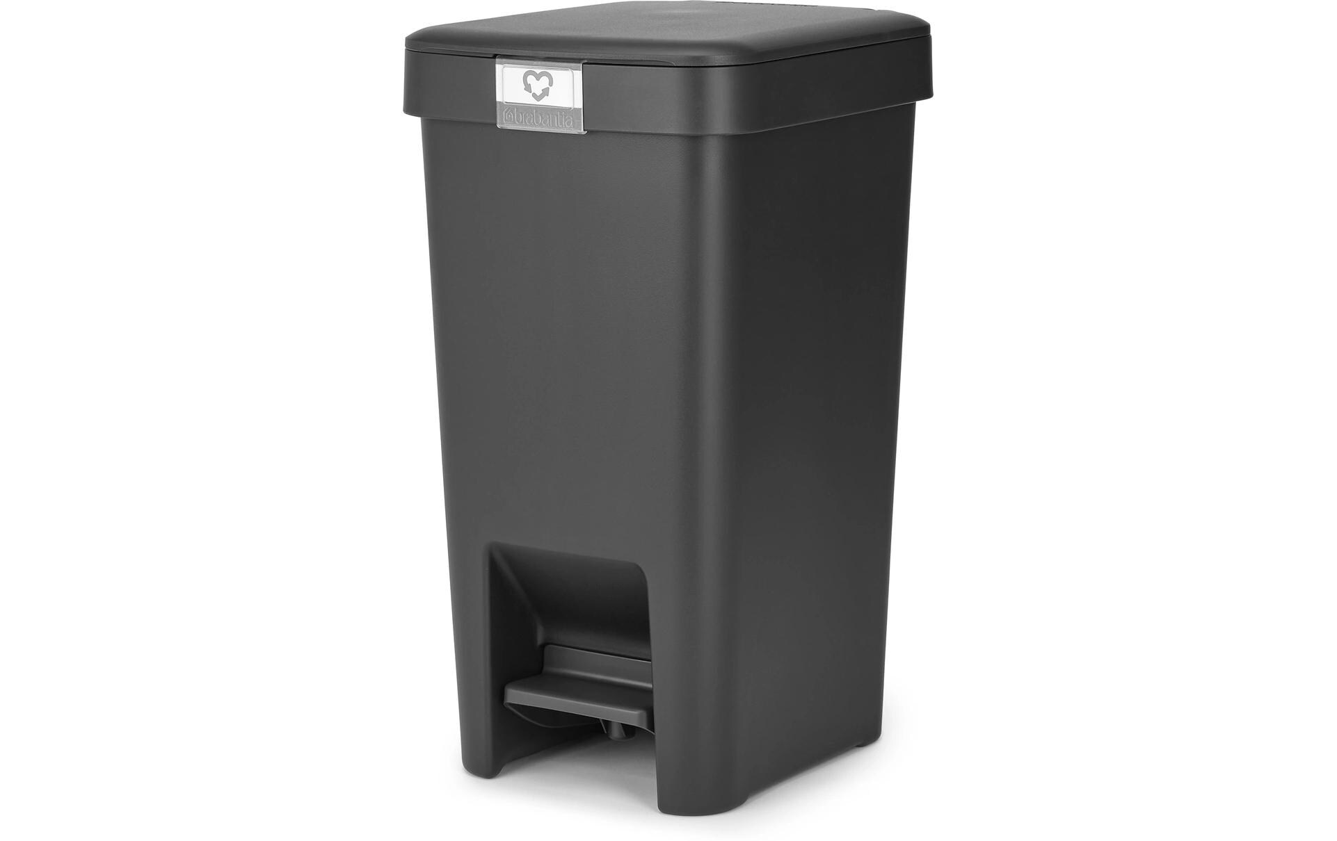 Recyclingbehälter StepUp 10 l, DunkelgrauTreteimer für Recycling Materialien