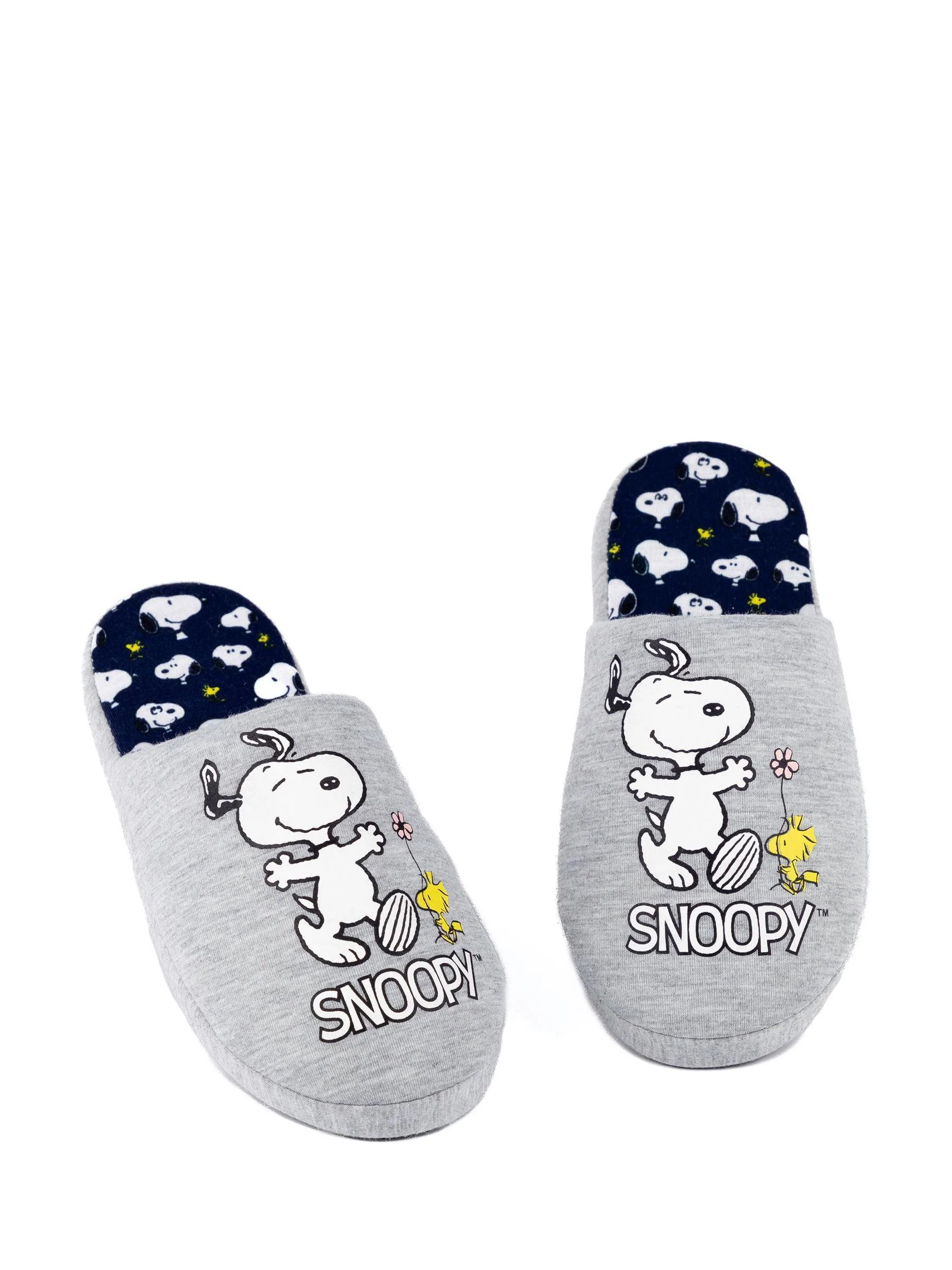 Grijs met Snoopy - Vanilla Underground Womens Winter Mule Slippers