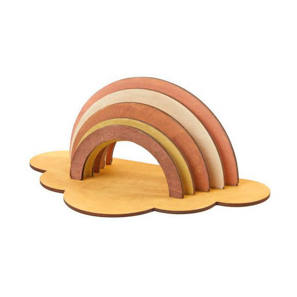 Colorations - Maak en Versier je Eigen Houten Regenboog, Set van 6