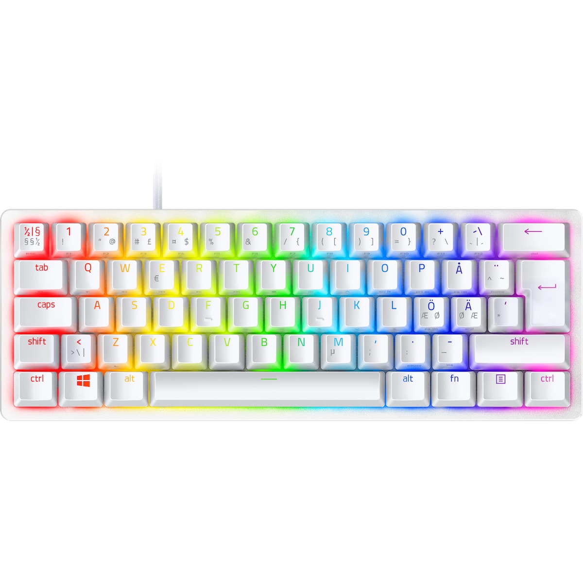 Razer Huntsman Mini gamingtastatur (hvit)