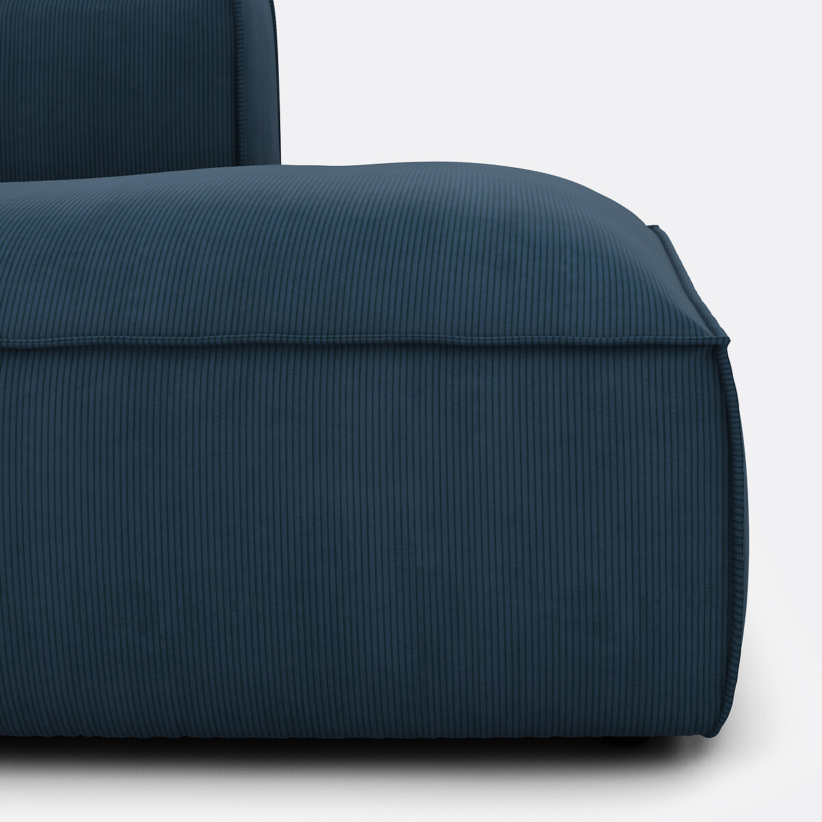LA REDOUTE INTERIEURS<br>Sofá de veludo cotelê direito de 4 peças, Seven