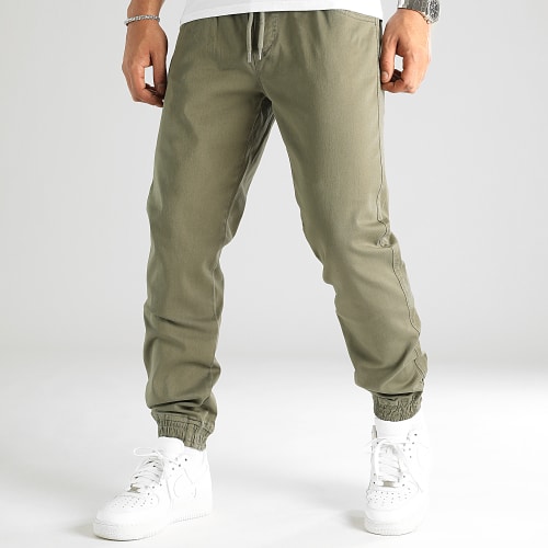Lot De 2 Jogger Pants Regular Fit 2707 2709 Noir Vert Kaki