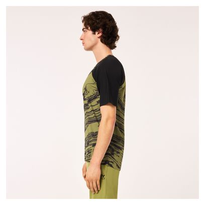 Maillot Manches Courtes Oakley Seeker Airline Vert