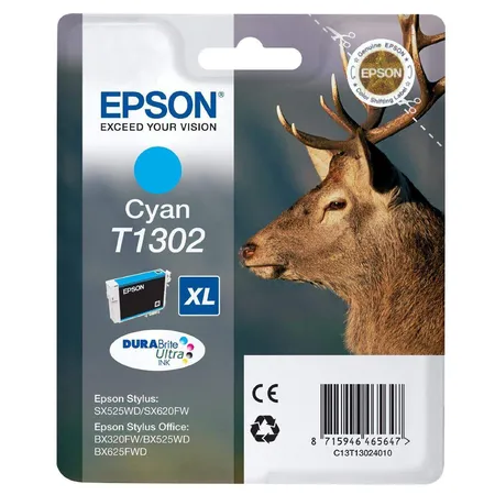 Epson Druckerpatrone T1302 XL, cyan