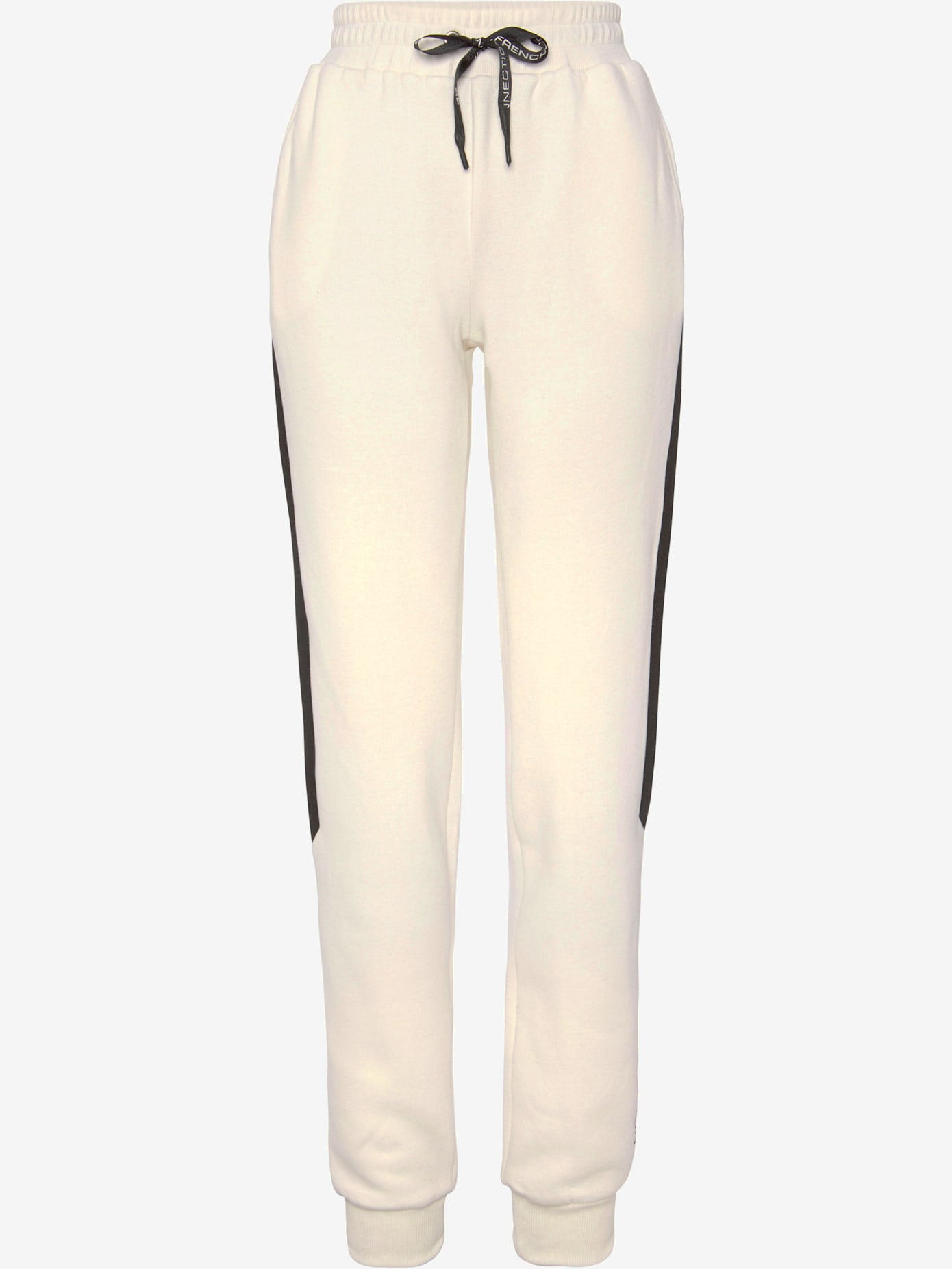 Pantalon molletonné avec poche latérale fendue