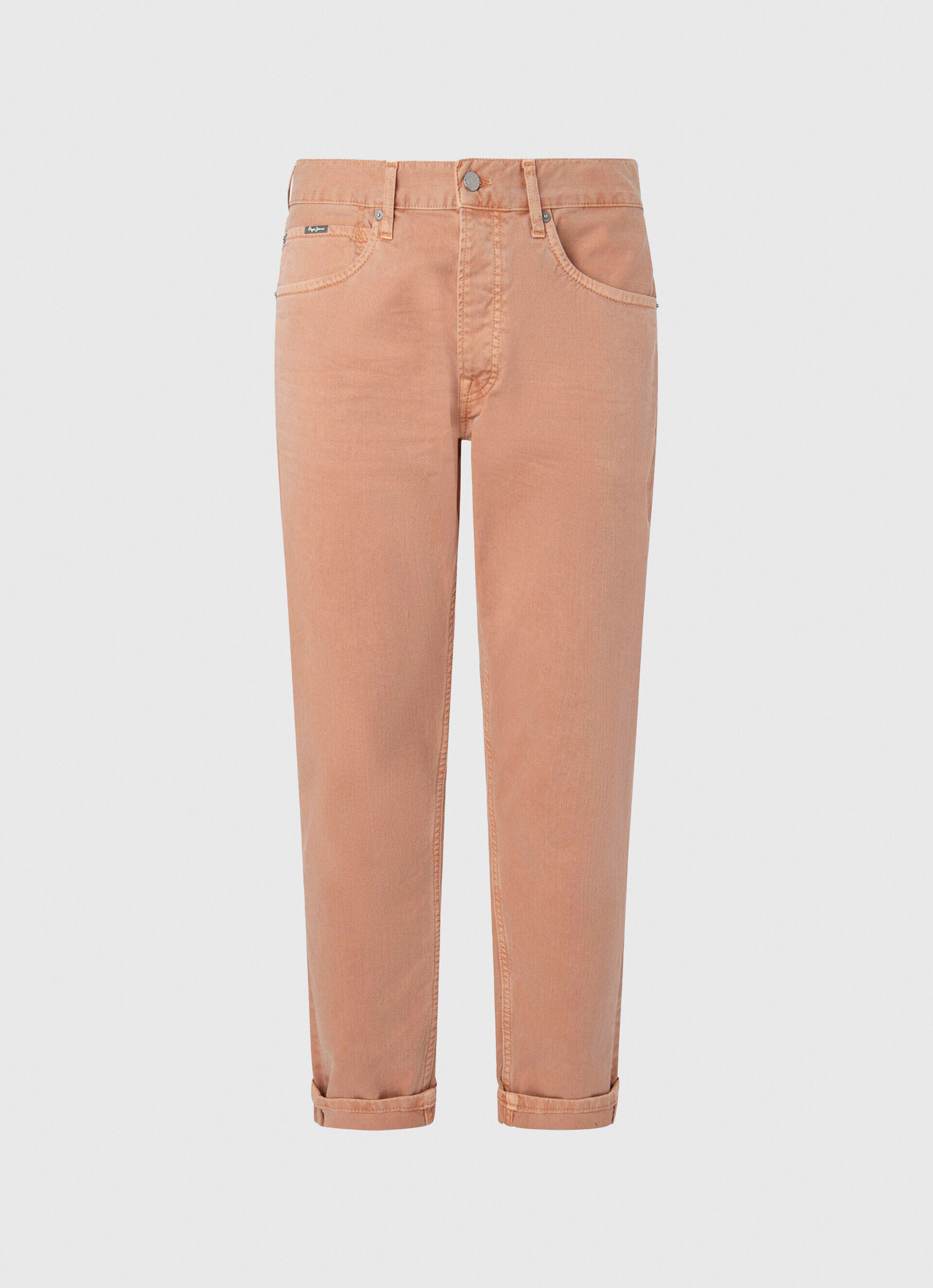 Calça Callen de cinco bolsos - laranja abóbora