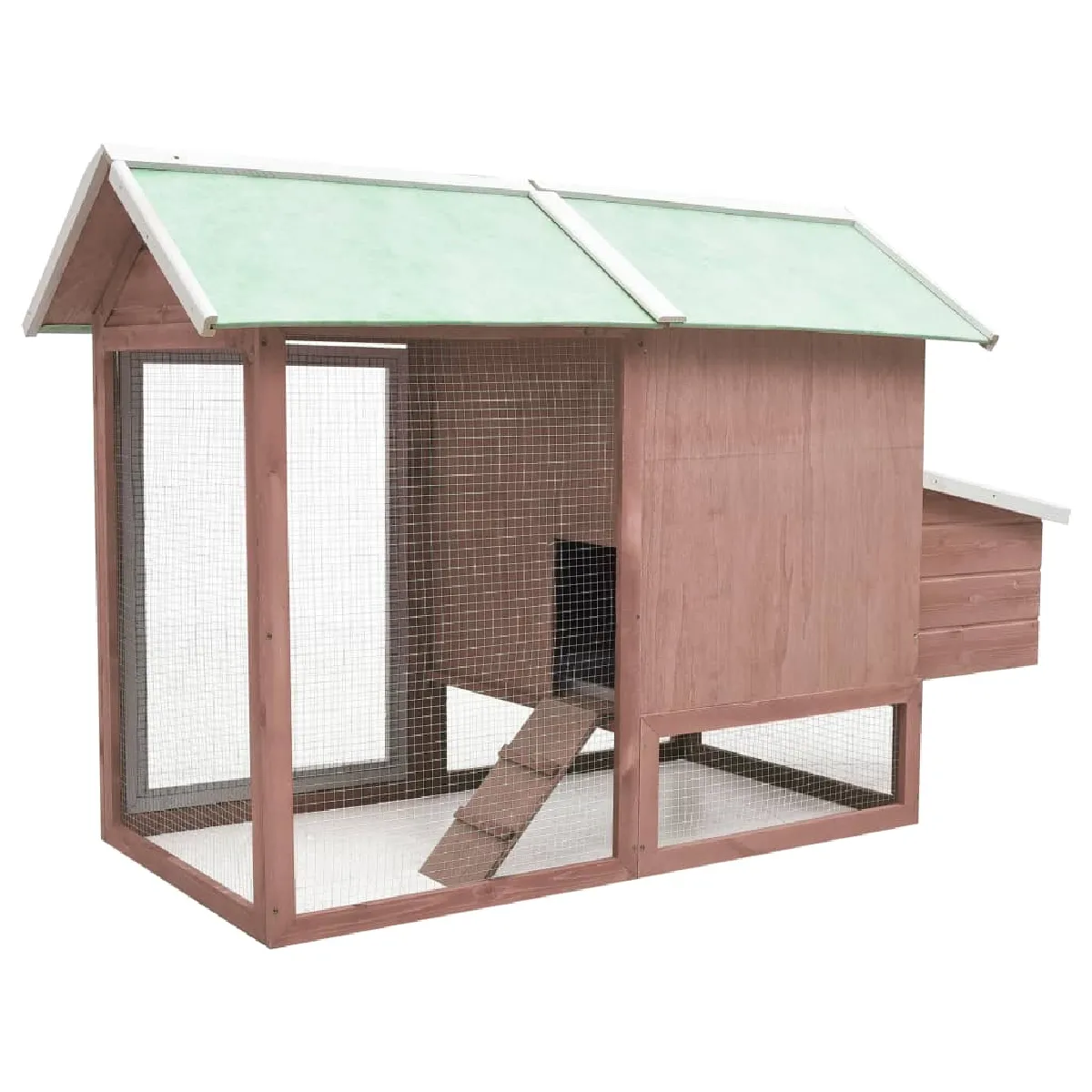 vidaXL Poulailler Moka 170x81x110 cm Bois