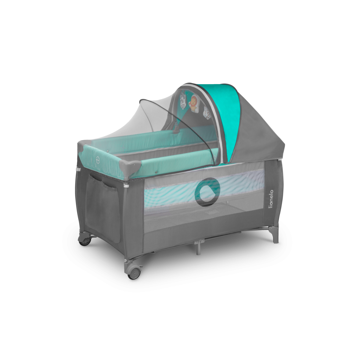 Lit Bébé  Sven Plus Turquoise-gris Lit Bébé  Sven Plus Turquoise-gris Lit Bébé  Sven Plus Turquoise-gris  Lit Bébé Sven Plus Turquoise-gris
