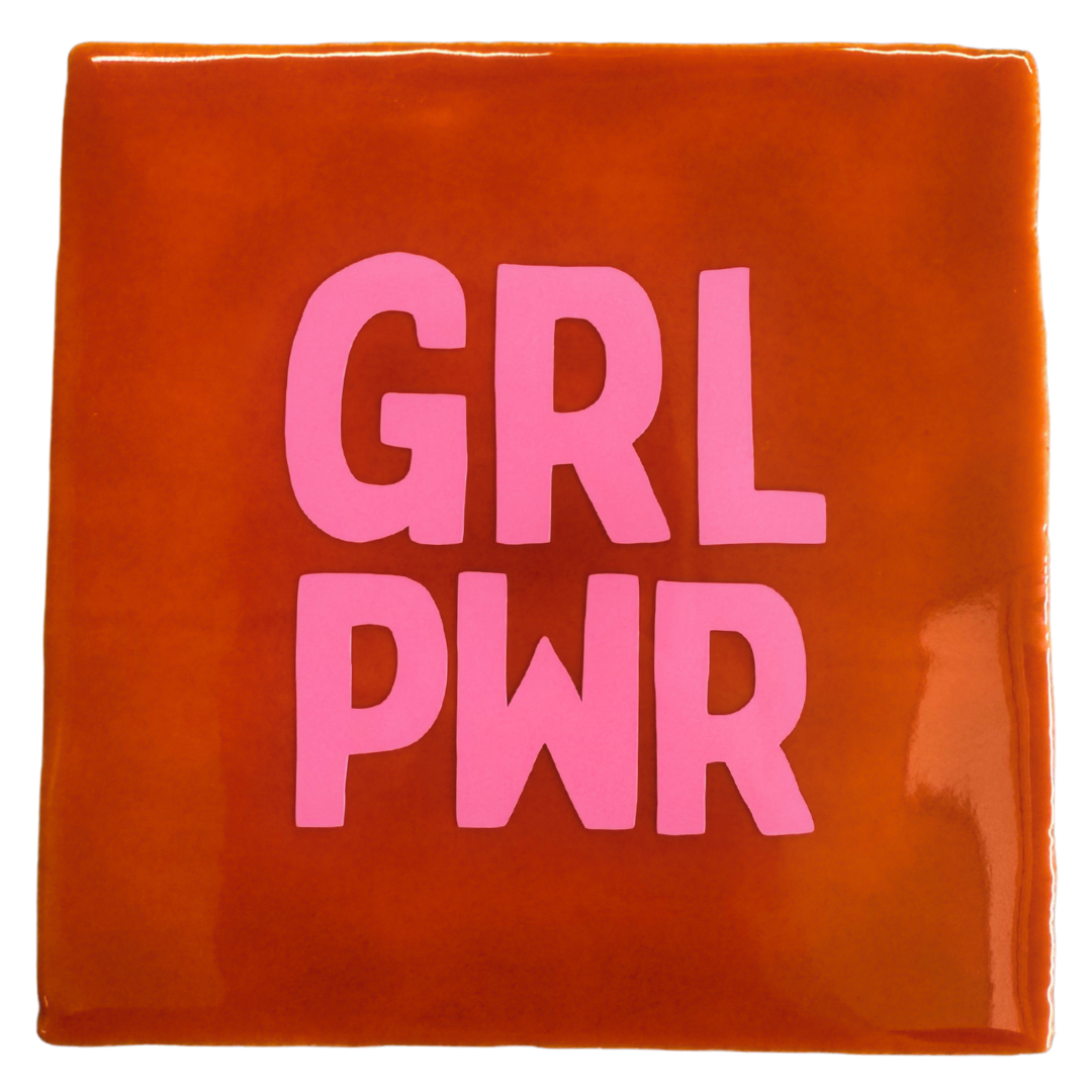Bludd tegeltje GRL PWR
