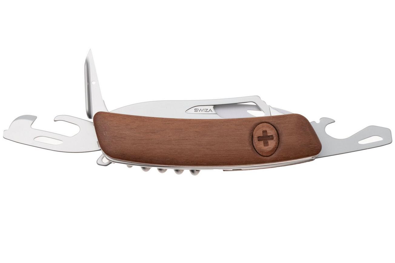 Swiza SH05 R AM, KSH.0056.6300, Walnut, Zwitsers zakmes, 7 tools