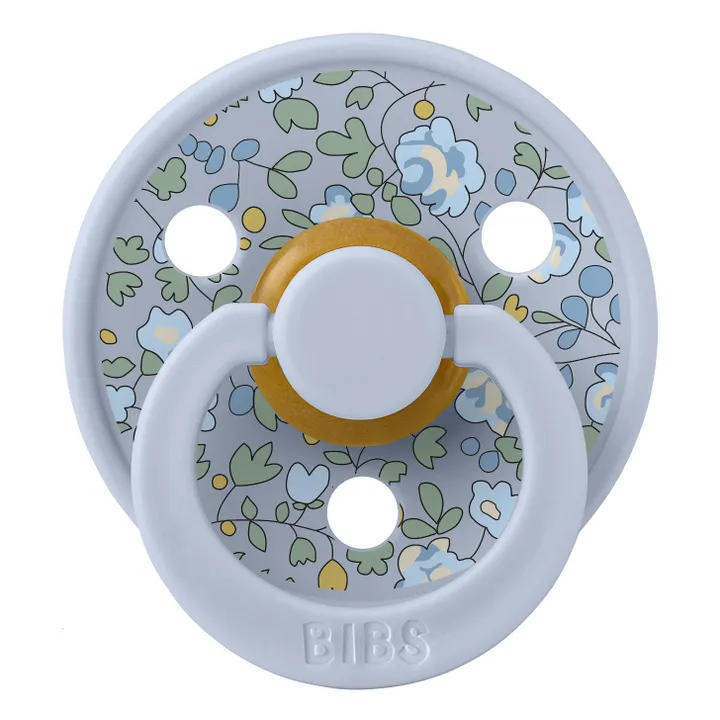 Bibs Tétines en caoutchouc naturel Bibs x Liberty - Set de 2 | Bleu ciel