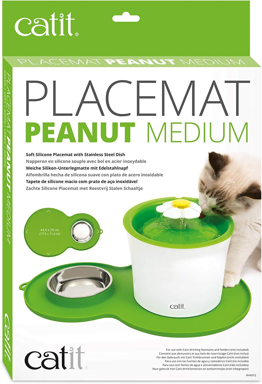 Catit set de table peanut vert taille m