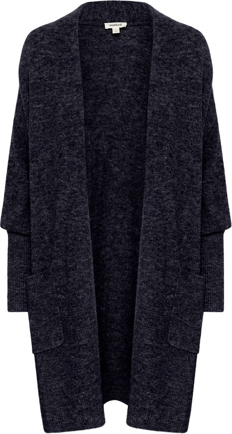 Soaked in Luxury SLElta Plain Cardigan LS Night sky