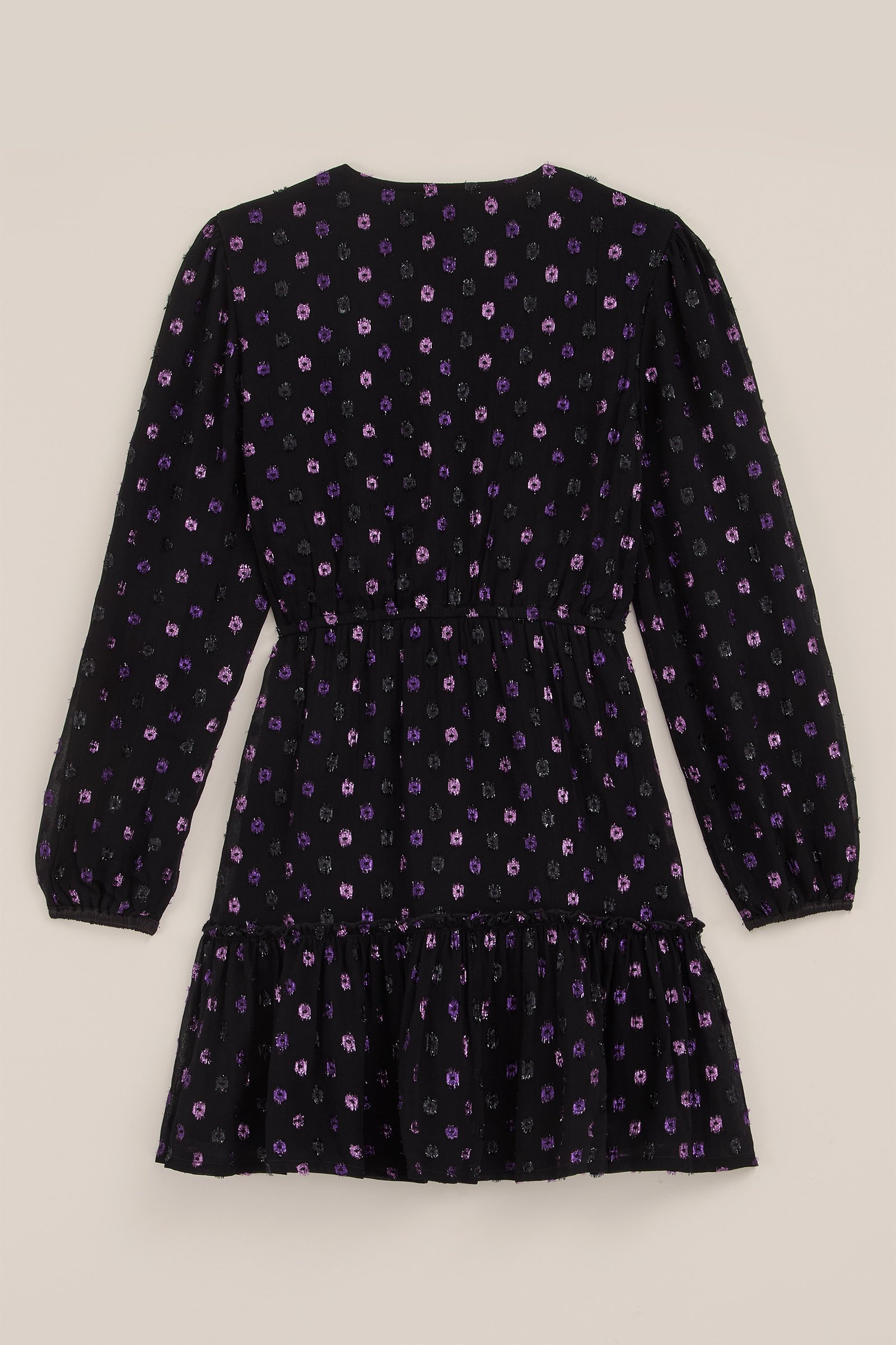 Meisjes jurk met dessin WE Fashion Paars