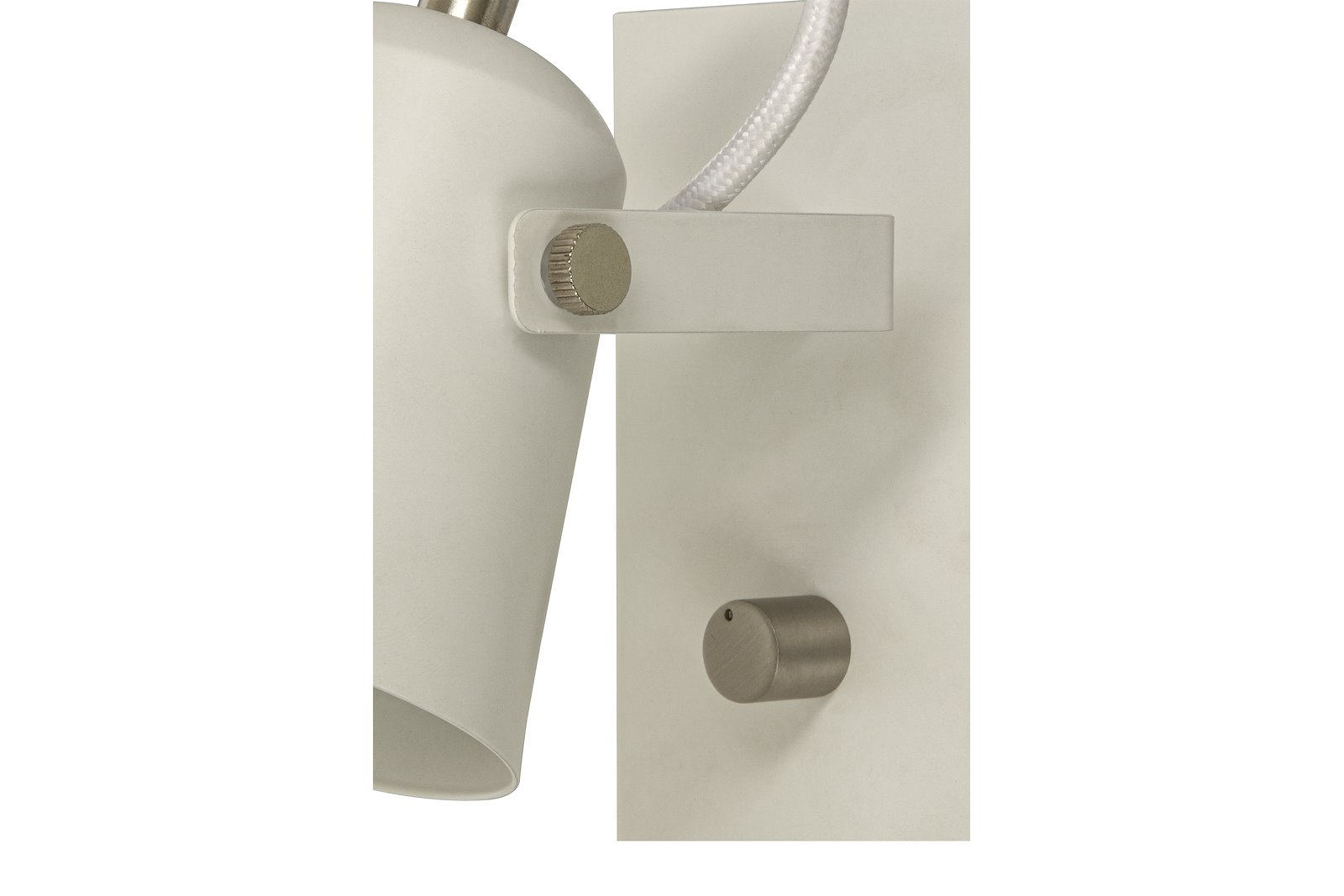 Metz vegglampe Vegglampe med dimmer og lampehode som kan vinkles. GU10 sokkel, max 9W. Monteres på inkludert brakett.