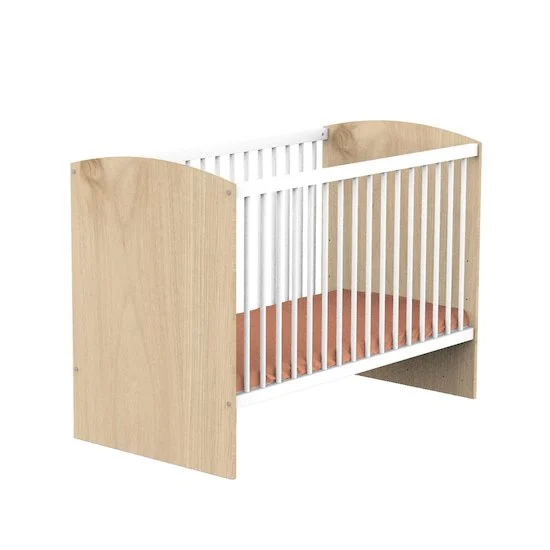 Alice Lit bébé   Blanc et bois        60 x 120 cm   de               Sauthon Baby's Sweet Home