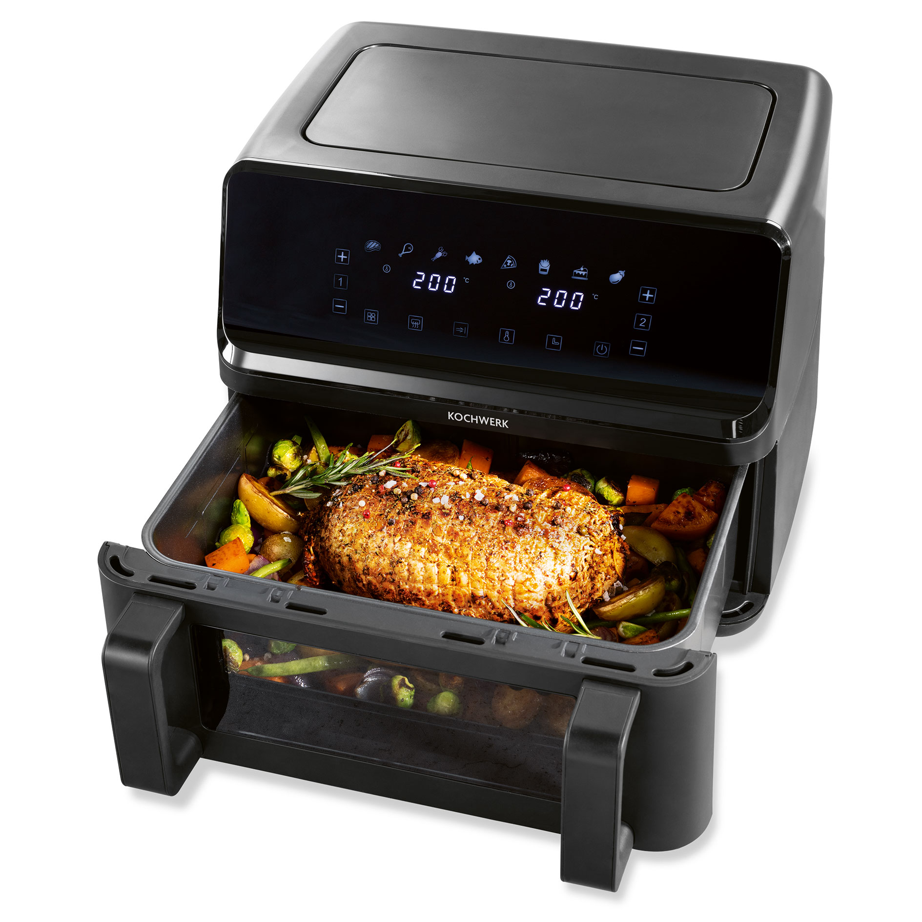 RACHS KOCHWERK Heißluft-Fritteuse 14349 - schwarz - 9 Liter