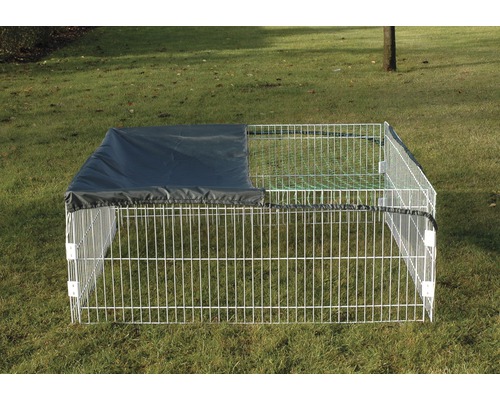 Vierkante buitenomheining dobar incl. net 119,5x119,5x52 cm