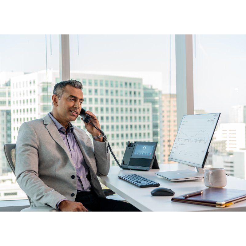 HP Poly Téléphone multimédia professionnel Poly CCX 600 pour Microsoft Teams et compatible PoE