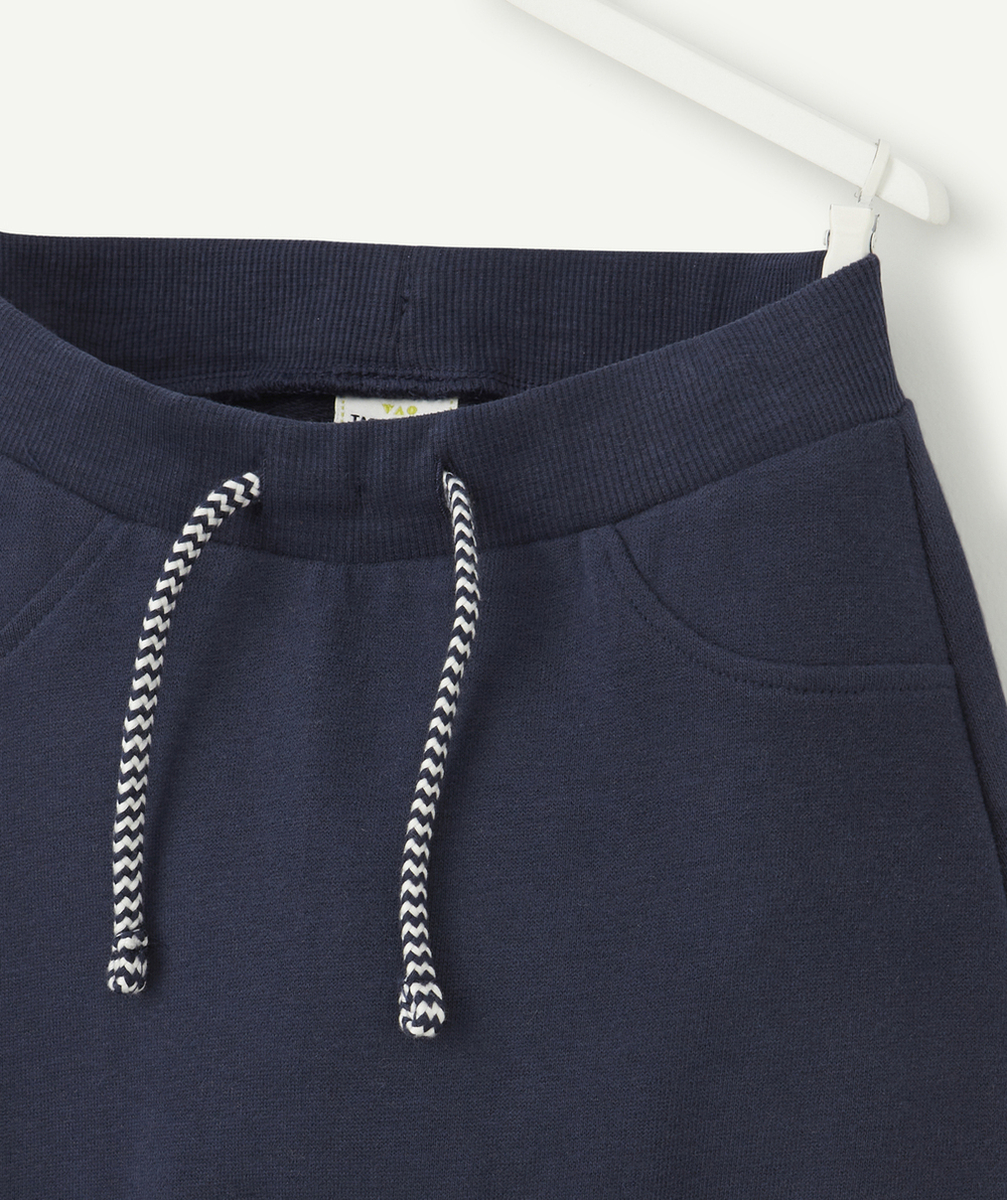 PANTALON SAROUEL BÉBÉ GARÇON EN FIBRES RECYCLÉES BLEU MARINE