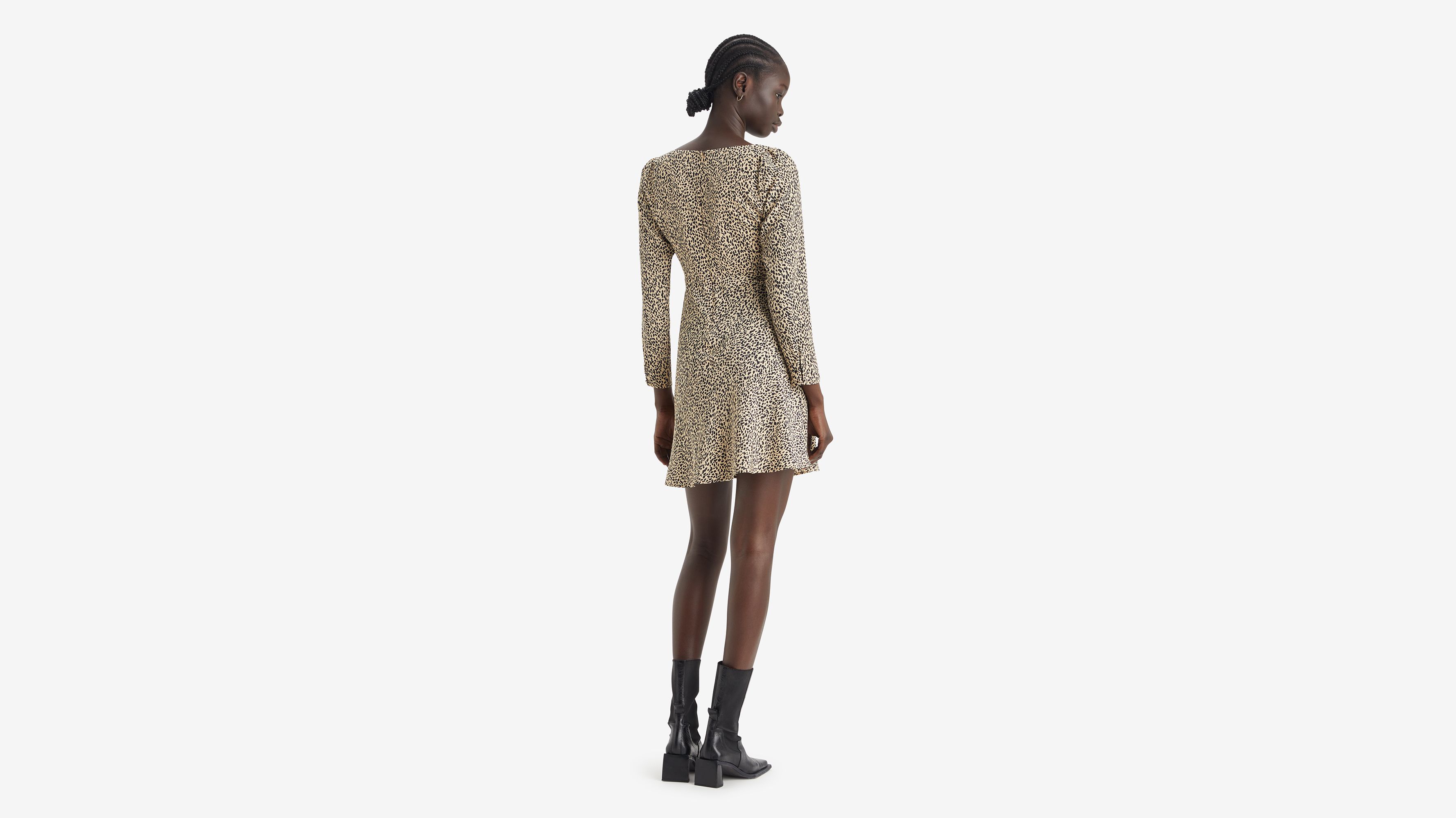 Robe courte Mana - Mosaic Animal Almond Buff - Neutral