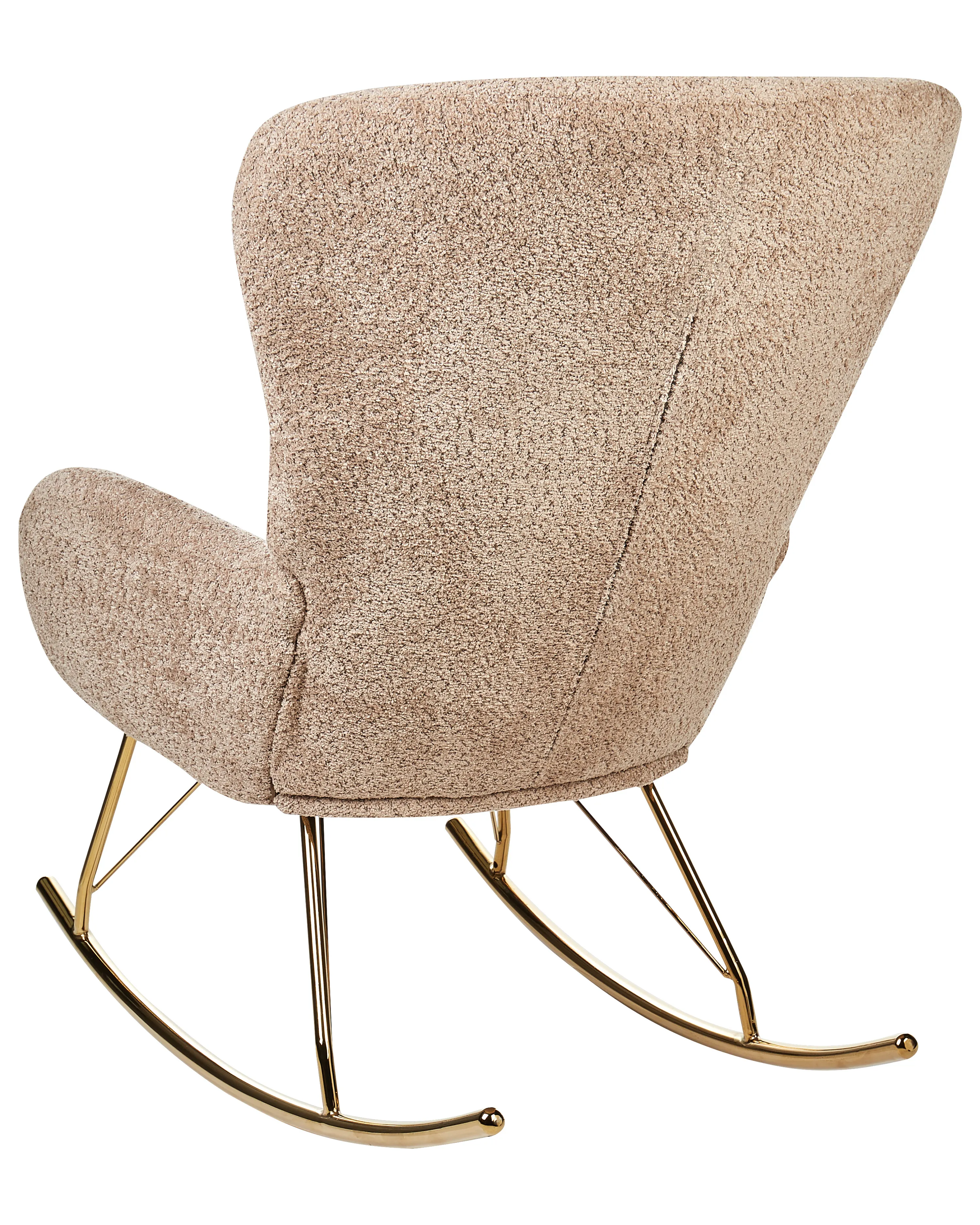 Schommelstoel ANASET Bouclé Zandbeige