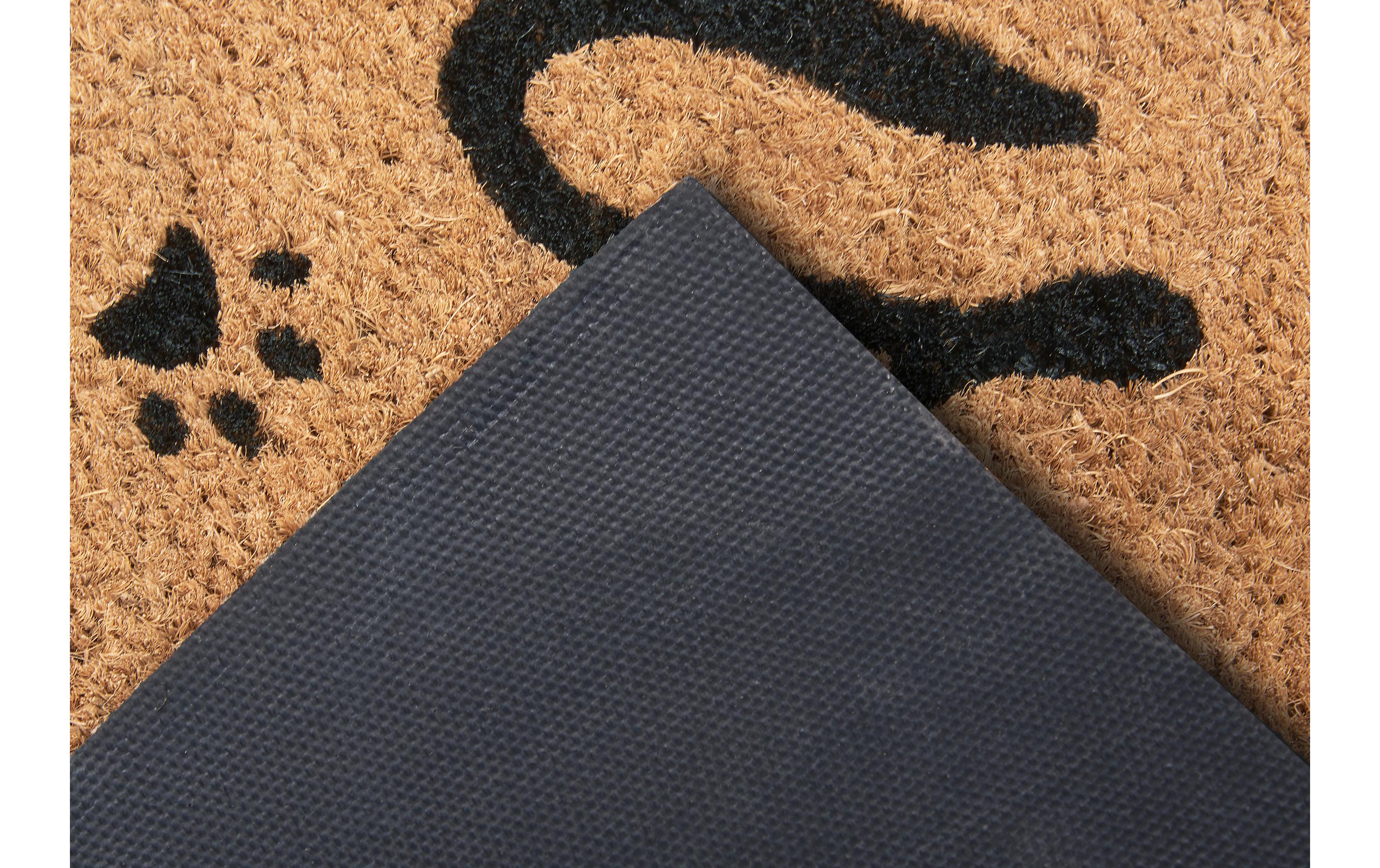 Fussmatte Cat Paws 45 cm x 75 cm, Braun/SchwarzRutschfeste Türmatte